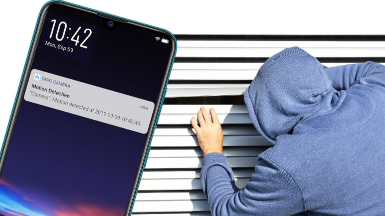 La caméra Tapo C200 peut nous envoyer une notification lorsqu'elle détecte un mouvement. Caméra Tapo C200